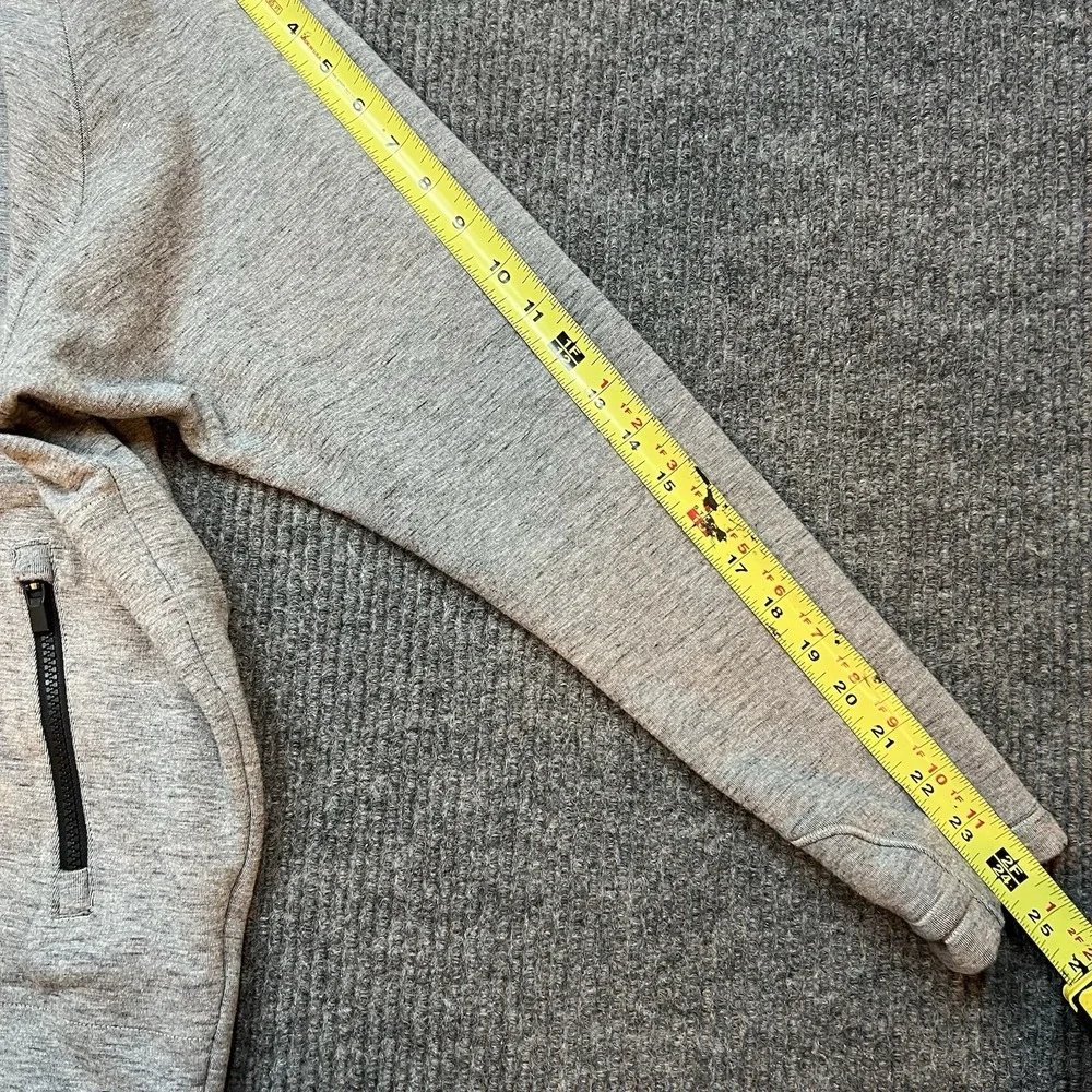 Athleta Jacket Womens Small CYA Stronger Hoodie Full Zip Long Line Grey Stretch - Picture 5 of 12